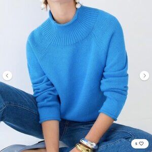 J.Crew Cotton-blend Rollneck™ sweater in Sail Blue Small
